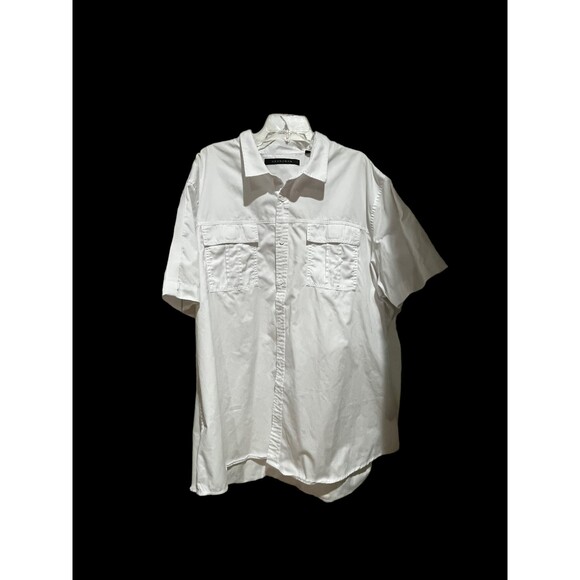 Sean John White Button Down Shirt 4XB - Picture 1 of 10